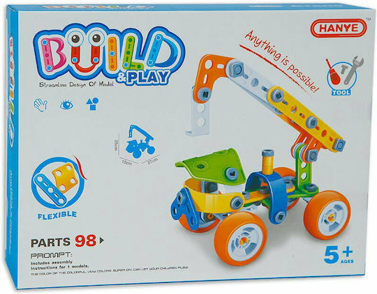 Hanye Παιχνίδι Κατασκευών Πλαστικό Build & Play Ανυψωτικός Γερανός για Παιδιά 5+ Ετών