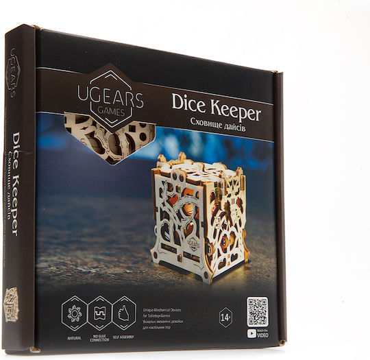 Ugears Παιχνίδι Κατασκευών Ξύλινo Dice Keeper για Παιδιά 8+ Ετών