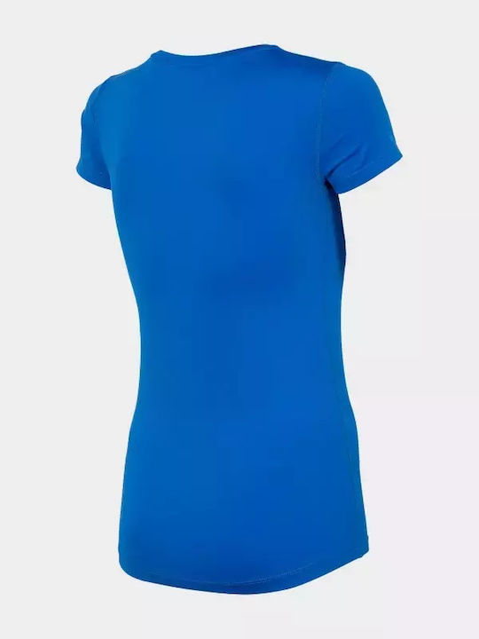 4F Damen Sportlich T-shirt Schnell trocknend Blau