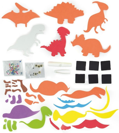 Andreu Toys Magnetic Construction Toy Eva Magnet Dinosaurs