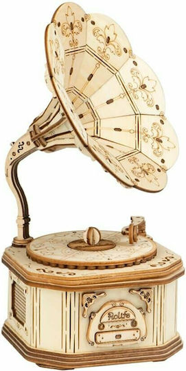 Robotime Wooden Construction Toy Gramophone Rolife for Children 14+ years old+ Years