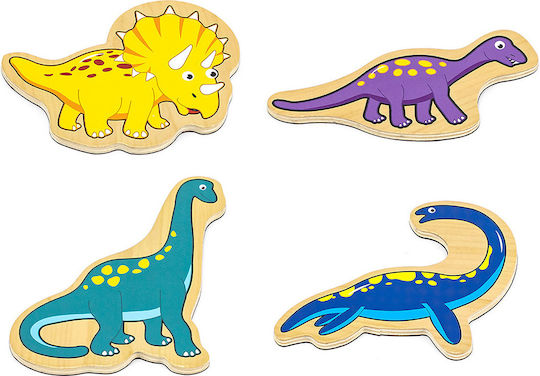 Viga Toys Viga Toys Magnetic Construction Toy Wooden Dinosaur Magnets 20 pcs for Children 4+ Years