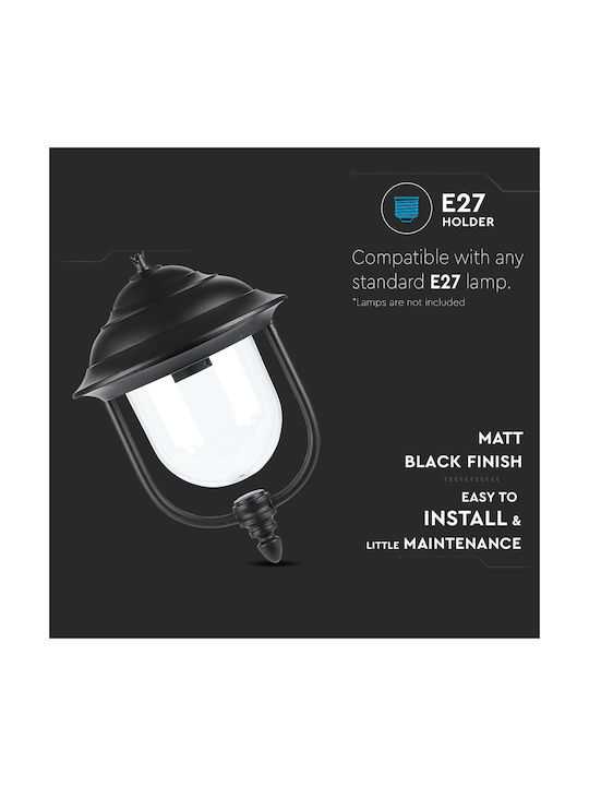 V-TAC Outdoor Hanging Ceiling Light E27 in Black Color 7529