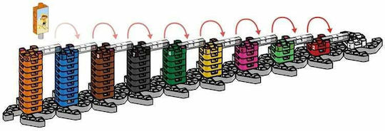 Gigo Παιχνίδι Κατασκευών Πλαστικό Math Tower 3D για Παιδιά 5+ Ετών