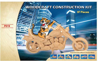 Wooden Construction Toy Μοτοσικλέτα Harley Davidson