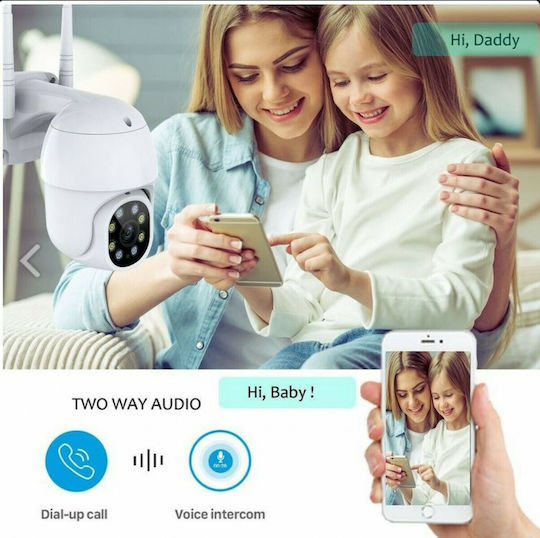 Andowl Q-S66 IP Surveillance Camera Wi-Fi Full HD 1080p Waterproof with Two-Way Communication and Lens 3.6mm