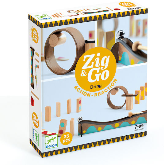 Djeco Wooden Construction Toy Zig & Go for Children 7+ years+ Years