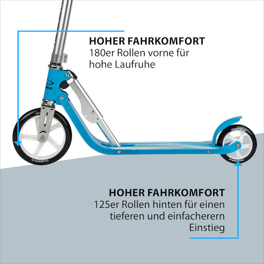 Hudora Παιδικό Πατίνι Αναδιπλούμενο Little BigWheel Δίτροχο Μπλε
