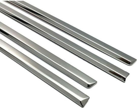 S-dizayn Protections for Car Doors Side Door Protective Trim Fiat Grande Punto 5D 2006 Chrome 8pcs 8pcs Silver
