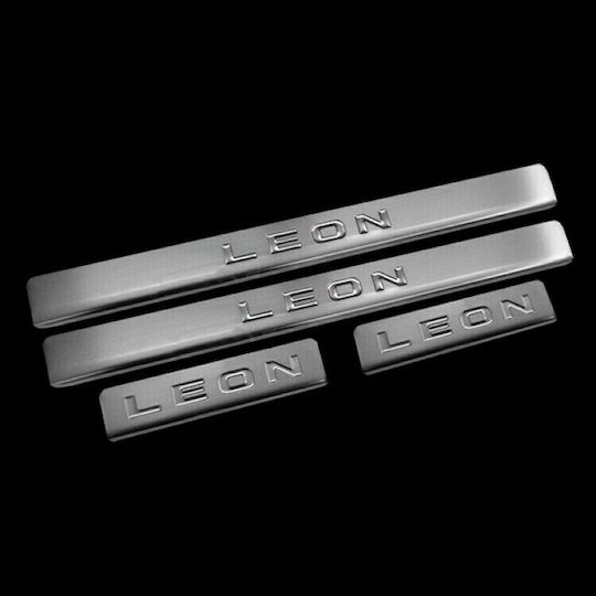 S-dizayn Seat Leon HB 5D 2013+ Μαρσπιε Εσωτερικά Χρωμίου 4Τεμ /SD