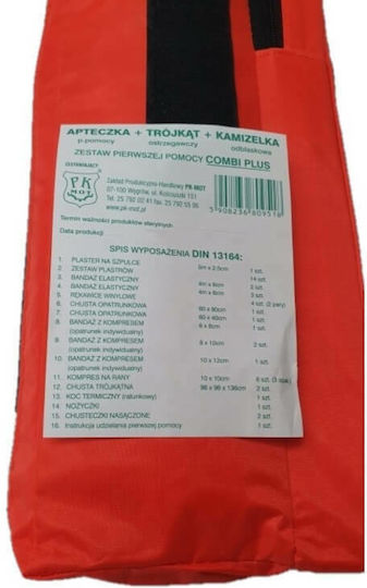 AMiO Set De Urgență Pentru Mașină Cu Farmacie Triunghi De Siguranță Vestă Reflectorizantă Și Mănuși