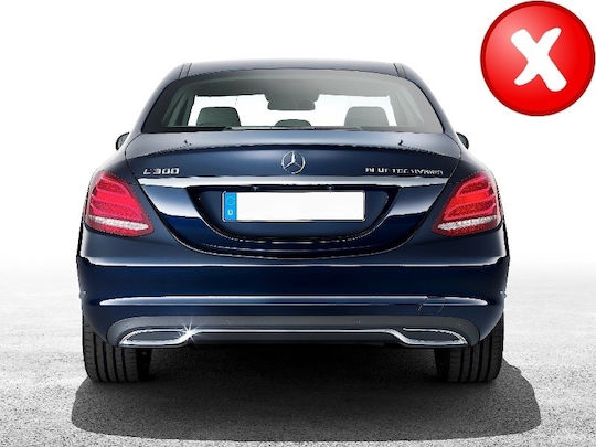 Carner Car Rear Spoilers for Exhaust Pipes Amg Look for Mercedes W212 FL W166 C292 W117 W205 X253 W253 Black Mercedes-Benz GLE / C Class Chrysler GS