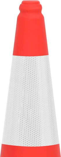 vidaXL Conul De Circulație Roșu 38x75cm 10 Bucăți