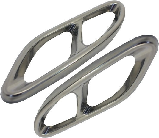 Carner Car Rear Chrome Caps for AMG Look Exhaust Tips for Mercedes W212 FL W166 C292 W117 W205 X253 W253 Universal Mercedes-Benz GLE / C Class Chrysler GS
