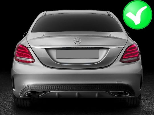 Carner Car Rear Chrome Caps for AMG Look Exhaust Tips for Mercedes W212 FL W166 C292 W117 W205 X253 W253 Universal Mercedes-Benz GLE / C Class Chrysler GS