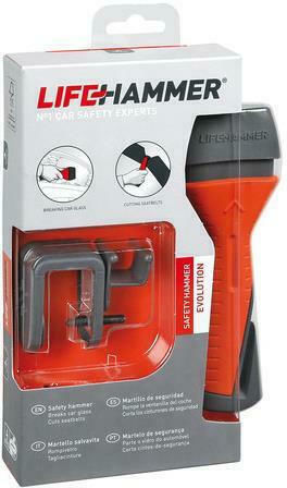 Lifehammer Car Emergency Hammer With Red Seatbelt Cutter