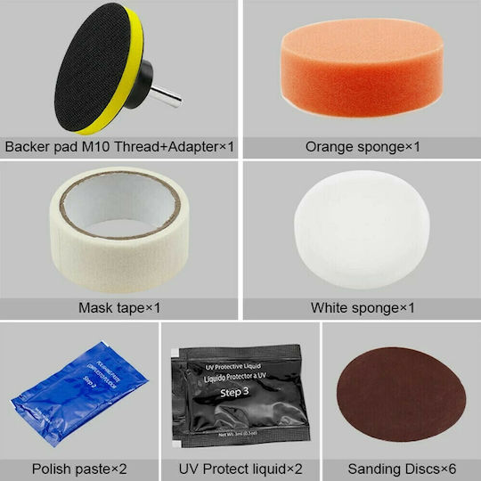 Locbondso DIY Set Cleaning and Protection of Car Headlights