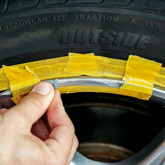 Quixx Wheel Repair Kit Επιδιόρθωσης για Ζάντες Αυτοκινήτου Μαύρο 16gr - 12ml