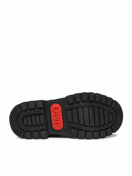 Catherine Leather Kids Boots with Zipper Black