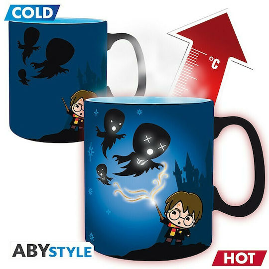 Abysse Harry Potter - Expecto Patronum Heat Change Cană Ceramică Albastră 460ml Abysse Harry Potter - Expecto Patronum Heat Change Cană Ceramică Albastră 460ml