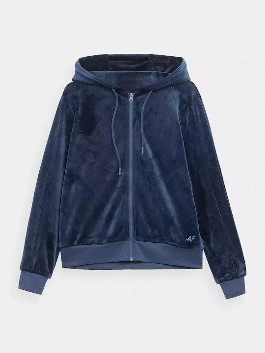 Women's Zip-Up Cardigan Blue