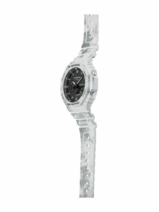 Casio G-Shock Men's Watch 45.4mm Chronograph Battery with White Rubber Strap