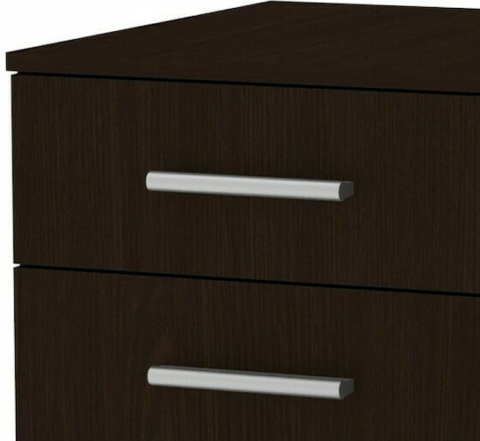 Schublade Büro Luke mit Rollen Wenge 40x48.5x53.5cm