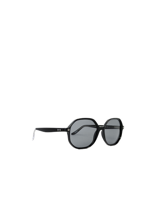 Snob Milano Pupi Women's Sunglasses with Black Plastic Frame and Gray Lens SN113C01Z