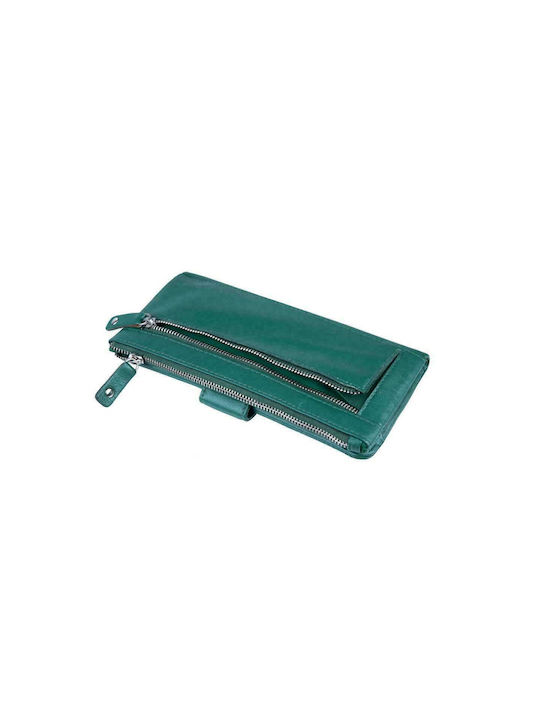 Fetiche Leather GA 3-6780 Large Leather Women's Wallet Green GN 3-6780