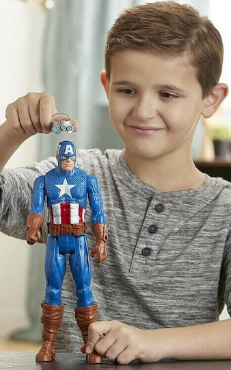 Action Figure Titan Hero Innovation Captain America Marvel Avengers Captain America for 4+ years old Years 30cm.