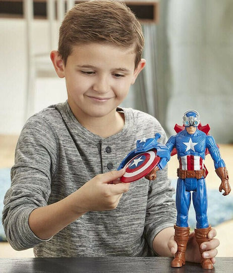 Action Figure Titan Hero Innovation Captain America Marvel Avengers Captain America for 4+ years old Years 30cm.