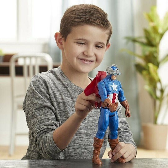 Action Figure Titan Hero Innovation Captain America Marvel Avengers Captain America for 4+ years old Years 30cm.