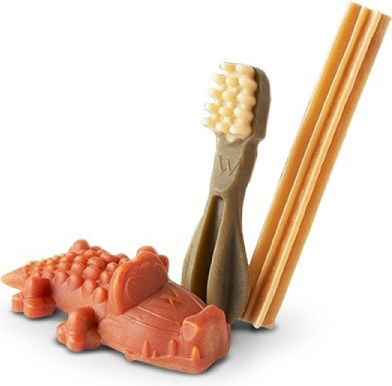 Whimzees Box Toothbrush Sticks Alligators Dental Dog Treats for Small Breeds