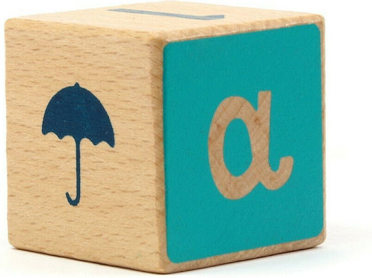 Svoora Svoora Bauklötze Buchstaben Zahlen Formen Aus Holz Für 1.5+ Jahre 24 Stück