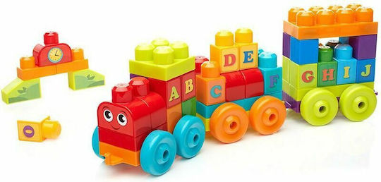 Mega Bloks Τουβλάκια Τρενάκι ABC για 1-5 Ετών 60τμχ