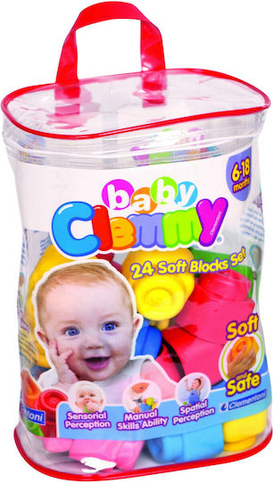 Baby Clementoni Τουβλάκια Soft Clemmy για 6+ Μηνών 24τμχ