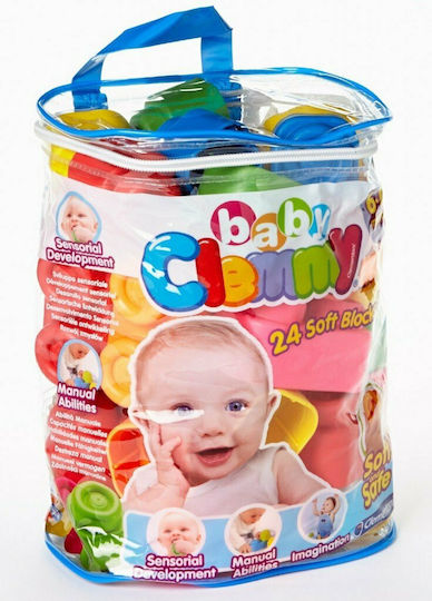 Baby Clementoni Τουβλάκια Soft Clemmy για 6+ Μηνών 24τμχ
