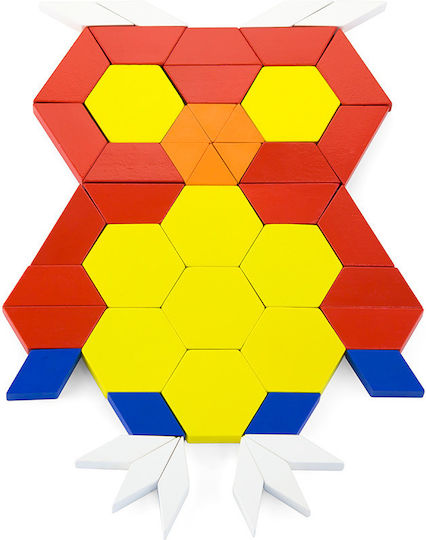 Viga Toys Τουβλάκια Pattern Ξύλινα για 3+ Ετών 250τμχ