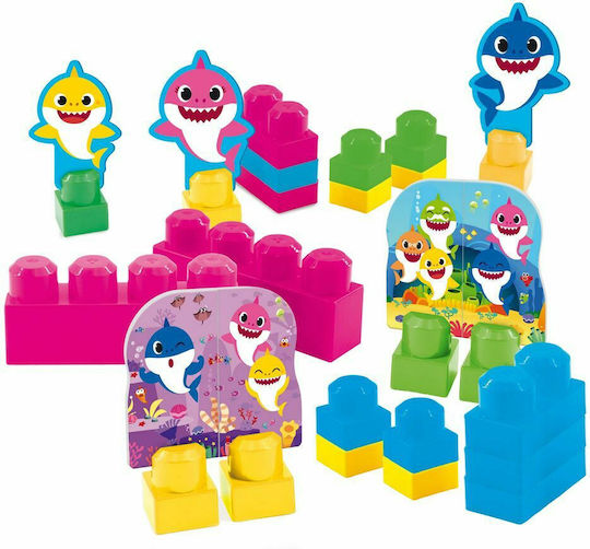 Lisciani Giochi Building Blocks with Baby Shark Carrying Backpack for 1+ Years 36 Pieces