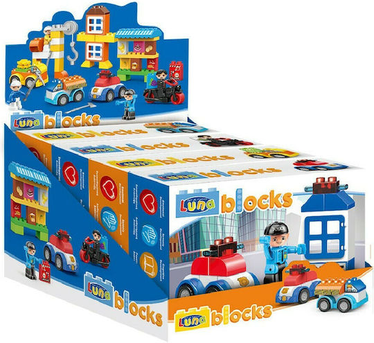 Luna Building Blocks Vehicles for 3+ Years 14 Pieces (Various Designs) 1pc