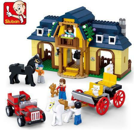 Sluban Sluban Town Farm Horse Stable for 6+ Years 525 Pieces