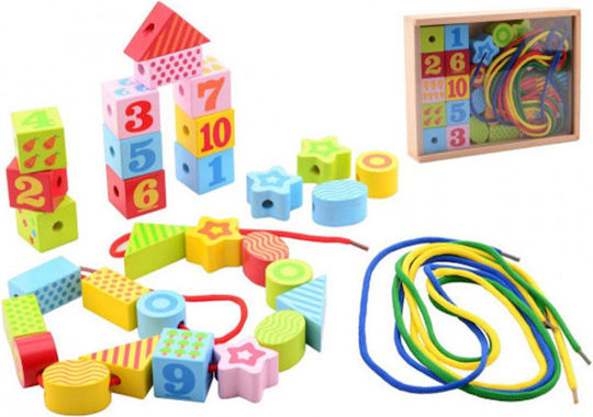 Joueco Блокчета Lacing Set за 2-6 години години 34бр