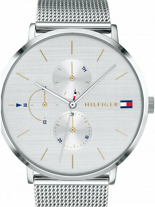 Tommy Hilfiger Jenna Women's Watch Chronograph with Silver Metal Bracelet