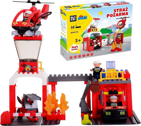 Blocki Τουβλάκια Fire Guard για 3+ Ετών 59τμχ