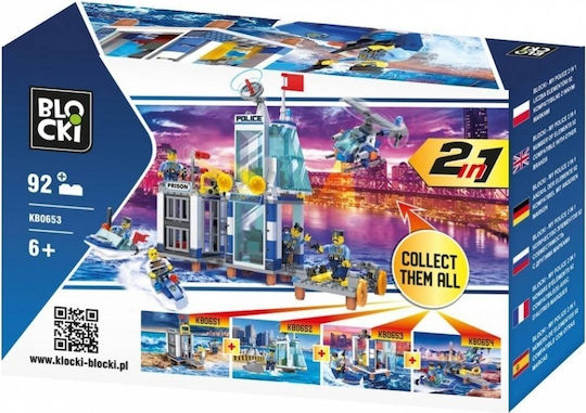 Blocki Cuburi De Construit My Police 2 In 1 Pentru 6+ Ani 92 Bucăți