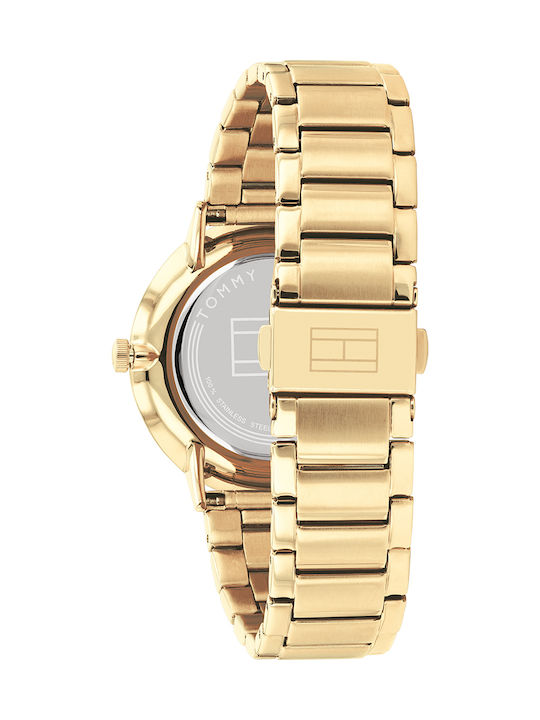 Tommy Hilfiger Jenna Women's Watch Chronograph with Gold Metal Bracelet