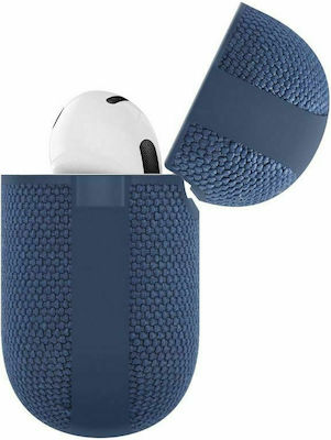 Spigen Urban Fit Silicone Case with Keychain Navy Blue for Apple AirPods 3