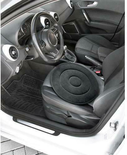 Lampa Swivel 360 Car Pillow Twister Cushion Seat Pillow 40cm in Black Color