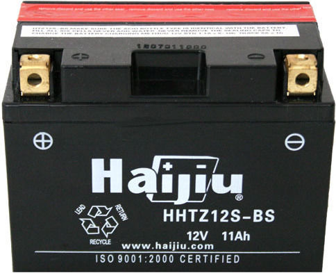 HaiJiu Motorcycle Battery YTZ12S-BS 210A with Capacity 11Ah