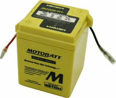 MotoBatt Μπαταρία Μοτοσυκλέτας 6N4-2A με Χωρητικότητα 4Ah